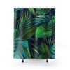 Creatively Designed Palm Leaves Art Deco Shower Curtain for Bathroom
