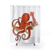 Creatures In The Sea Retro Shower Curtain for Unique Bathroom Decor Gift 