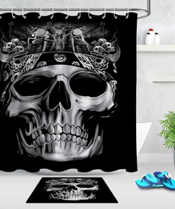 Creepy Halloween Night Shower Curtain - Scary And Spooky Bathroom Decor 
