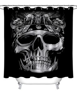 Creepy Halloween Night Shower Curtain - Scary And Spooky Bathroom Decor 
