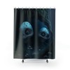 Creepy Mushrooms And Fungi Shower Curtain For Gothic Bathroom Decor