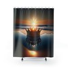Crowned Sun Shower Curtain For A Bright And Cheerful Bath