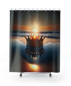 Crowned Sun Shower Curtain For A Bright And Cheerful Bath