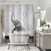 Crtpod Cute Elephant In Bathtub Shower Curtain For A Fun Bath