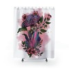 Crystal and Mushroom Shower Curtain - Nature Inspired Bathroom Decor