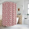 Cupids and Hearts Red Shower Curtain for Valentine's Day Bathroom Decor