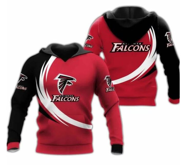 Curve Graphic Atlanta Falcons Hoodie For Fans