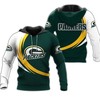 Curve Graphic Green Bay Packers Hoodie With All Over Print Perfect For Fans