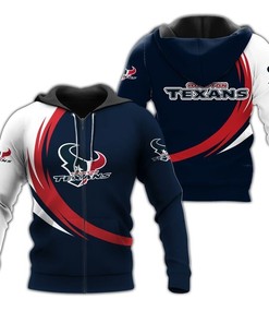 Curve Graphic Houston Texans Hoodie With All Over Print, Perfect For Fans