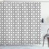Curves Print Shower Curtain For Contemporary Bathroom