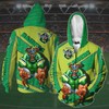 Custom All Over Print 3D Hoodie - Canberra Raiders Nrl Mascot 