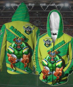 Custom All Over Print 3D Hoodie - Canberra Raiders Nrl Mascot 