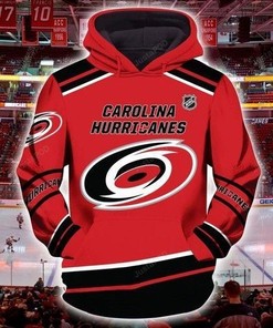 Custom All Over Print Hoodie - Nfl Carolina Hurricanes 3D Zip Up Option 