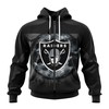 Custom All Over Print Las Vegas Raiders 3D Halloween Hoodie With Name And Number