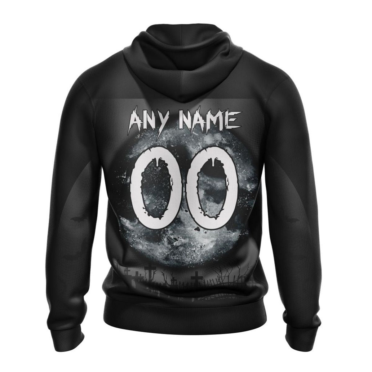 Custom All Over Print Las Vegas Raiders 3D Halloween Hoodie With Name And Number