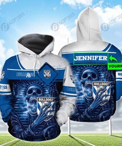Custom All Over Printed Hoodie - Canterbury Bankstown Bulldogs Nrl