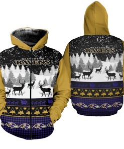 Custom Baltimore Ravens Hoodie 3D Gifts For Fans