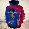 Custom Buffalo Bills Hoodie With 3D Zip Hoodie And Cute Death Gift For Fans