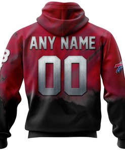 Custom Buffalo Bills Skull Hoodie With 3D Design And Custom Name & Number For Fans