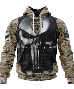 Custom Camo All Over Print Las Vegas Raiders Hoodie Gift For Fans