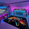 Custom Game Room Area Rug for Boys - Shufflezone Game Carpet - Game Room Rugs for Living Room M66