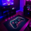 Custom Game Room Rug for Boys - Game Controller Rug for Teem Boys' Bedroom - Personalized Gaming Rug T01