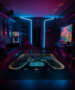 Custom Gaming Rug for Boys Room - Personalized Area Rugs for Living Room or Bedroom - Large Game Rug Design G94