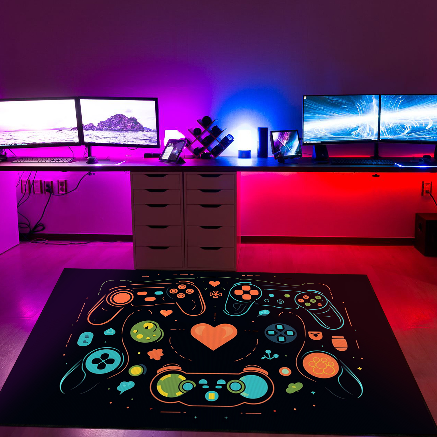 Custom Gaming Rugs for Living Room - Personalized Video Game Room Rug for Boys Bedroom - Upgrade Your Living Room Decor - Image 2