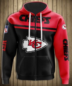 Custom Kansas City Chiefs 3D Skull Hoodie Pullover For Fans