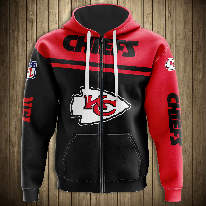 Custom Kansas City Chiefs 3D Skull Hoodie Pullover For Fans