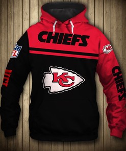 Custom Kansas City Chiefs 3D Skull Hoodie Pullover For Fans