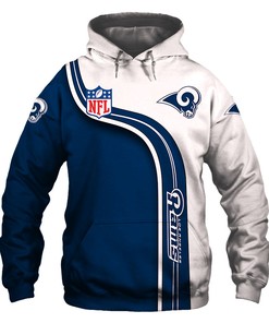 Custom Los Angeles Rams 3D All Over Print Hoodie, Cute Zip Hoodie Pullover Gift For Fans