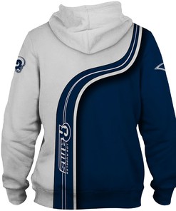 Custom Los Angeles Rams 3D All Over Print Hoodie, Cute Zip Hoodie Pullover Gift For Fans