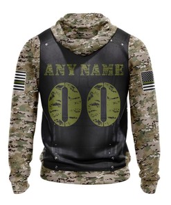 Custom Los Angeles Rams Camo 3D All Over Print Hoodie With Custom Name & Number Gifts For Fans