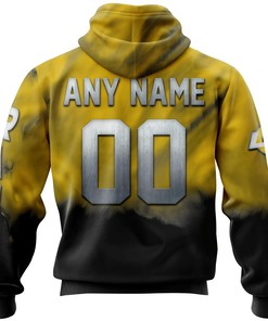 Custom Los Angeles Rams Skull Hoodie 3D All Over Print With Custom Name & Number Gifts For Fans