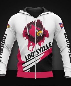 Custom Louisville Cardinals 3D All Over Print Hoodie Zip Hoodie Long Sleeve Gift For Fan