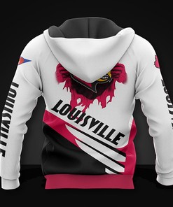 Custom Louisville Cardinals 3D All Over Print Hoodie Zip Hoodie Long Sleeve Gift For Fan