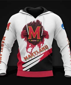 Custom Maryland Terrapins 3D Zip Hoodie Long Sleeve Gift For Fan, Unique Design For Fans