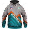 Custom Miami Dolphins 3D All Over Print Zip-Up Hoodie Gifts For Nfl Fans, Unique Design For Fans