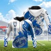 Custom Name 3D All Over Printed Hoodie - Personalized For Bulldogs Nrl Fans 
