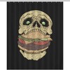Custom Personalized Skull Chain Shower Curtain, Durable Bath Curtain Liner