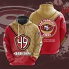 Custom San Francisco 49Ers All Over Print Hoodie - Seal Motifs Gifts For Fans