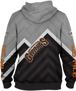 Custom San Francisco Giants All Over Print Hoodie - 3D Baseball Zip Hoodie For Fans