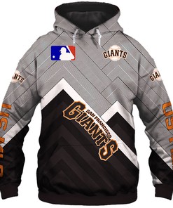 Custom San Francisco Giants All Over Print Hoodie - 3D Baseball Zip Hoodie For Fans