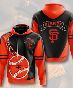 Custom San Francisco Giants All Over Print Hoodie - Flame Balls Graphic 3D Zip Hoodie For Fans