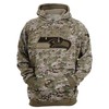 Custom Seattle Seahawks All Over Print Hoodie - Army Graphic Zip Hoodie Pullover