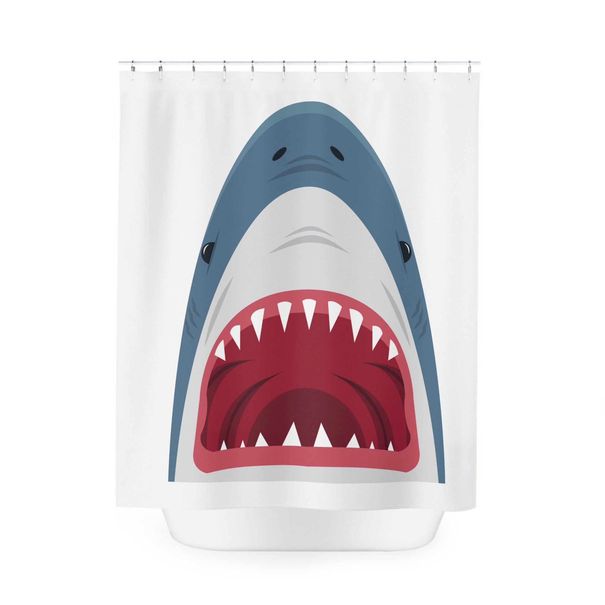 Custom Shark Fanatic Gift Bathroom Decor Shower Curtain