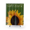 Custom Sunflower Shower Curtain for a Personalized Bathroom Experience 