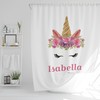 Custom Unicorn Print Shower Curtain for Magic Bathroom Decor