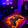 Customizable Area Rug for Young Gamers with Game Controller Design - The Ultimate Gaming Room Decor